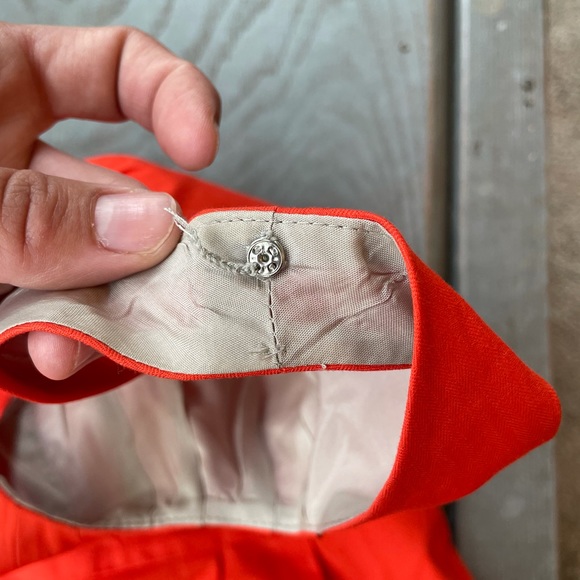 J Crew ORANGE sleeveless dress | size 4 - Picture 9 of 9